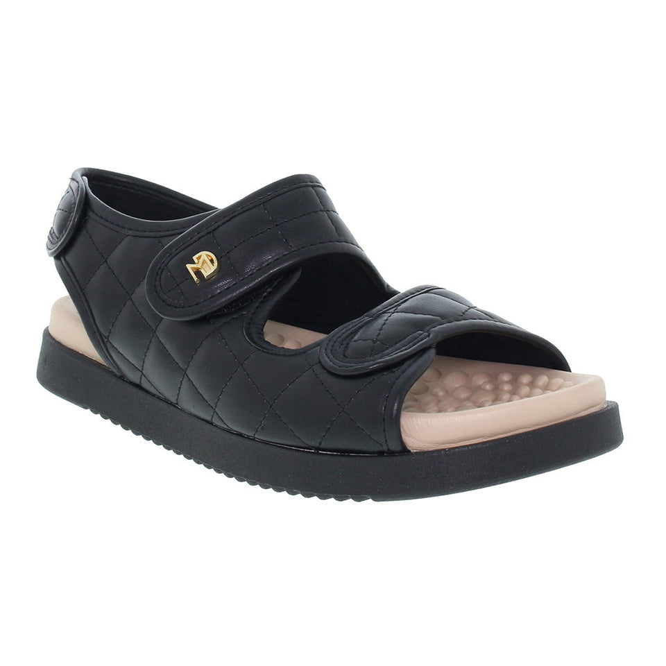 Modare UltraConfort Sandalia plana UltraSuave con Velcro para Mujer